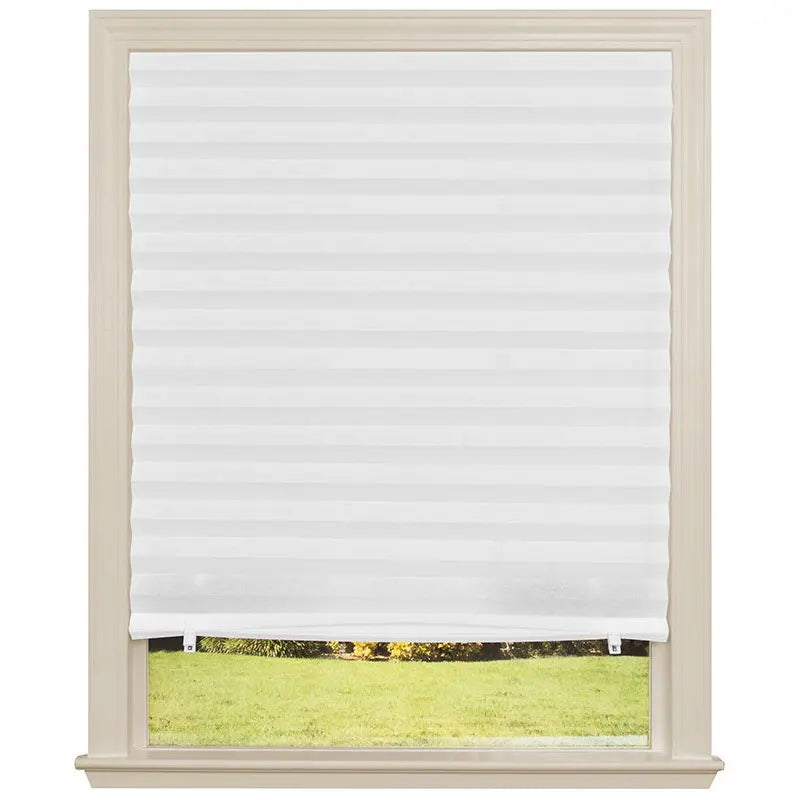 1PC Self-Adhesive Pleated Blinds – Half Blackout Window Shades for Bathroom, Bedroom & Balcony