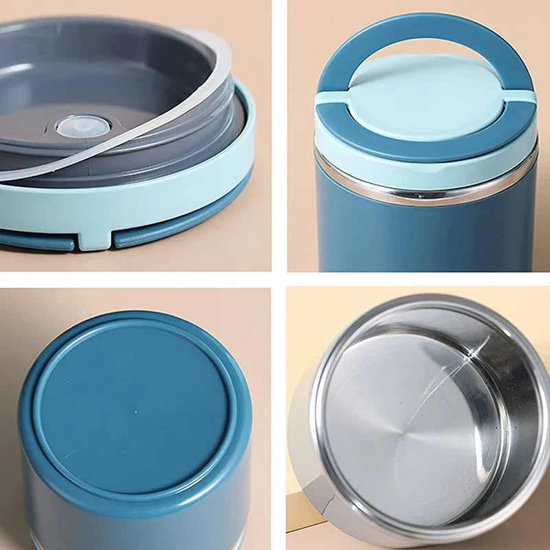 630/1000ML Stainless Steel Lunch Box Drinking Cup Food Thermal Jar Soup Insulated Thermos Container Portable Bento Lunchbox - UltraChic