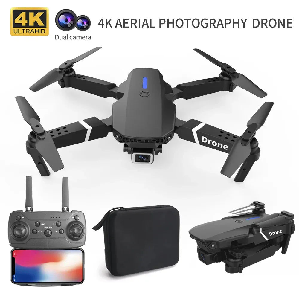 E88 Foldable RC Drone – Compact, Powerful, and Ready for Adventure!