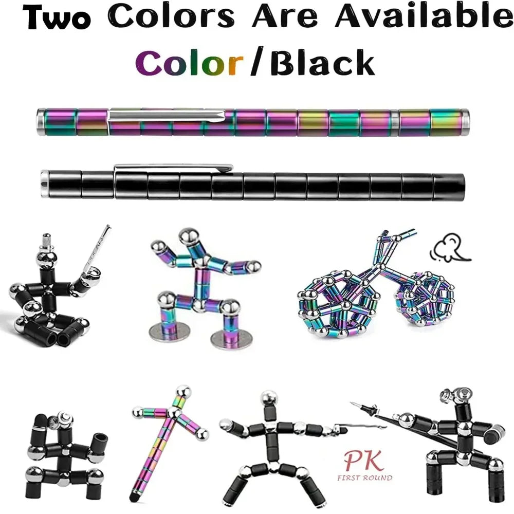 "Decompression Magnetic Pen – Multifunctional Fidget Tool for Stress Relief & Fun! Perfect Gift for Friends