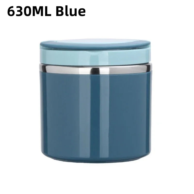 630/1000ML Stainless Steel Lunch Box Drinking Cup Food Thermal Jar Soup Insulated Thermos Container Portable Bento Lunchbox - UltraChic