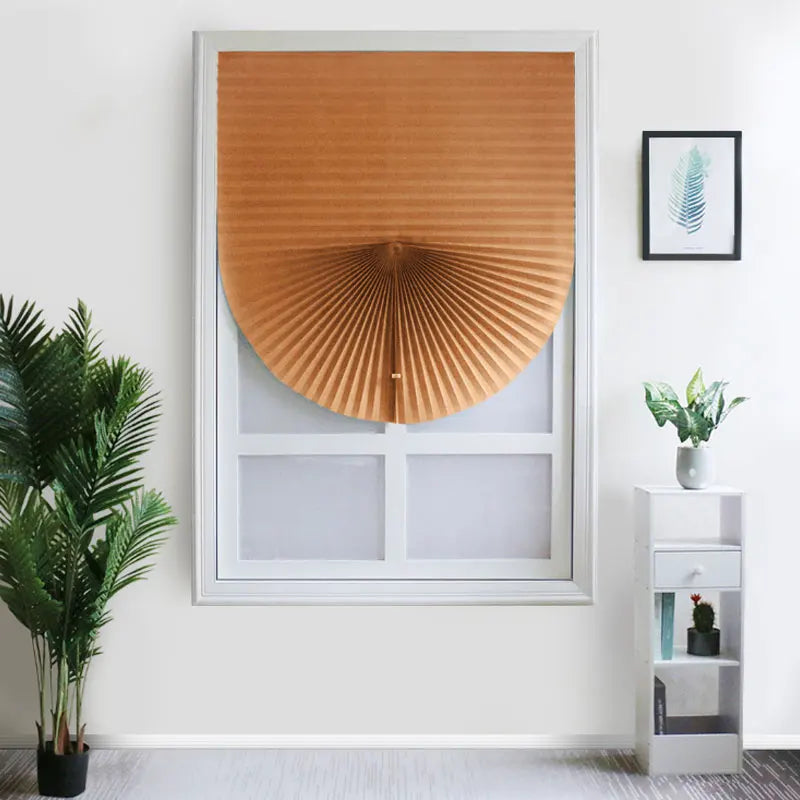 1PC Self-Adhesive Pleated Blinds – Half Blackout Window Shades for Bathroom, Bedroom & Balcony