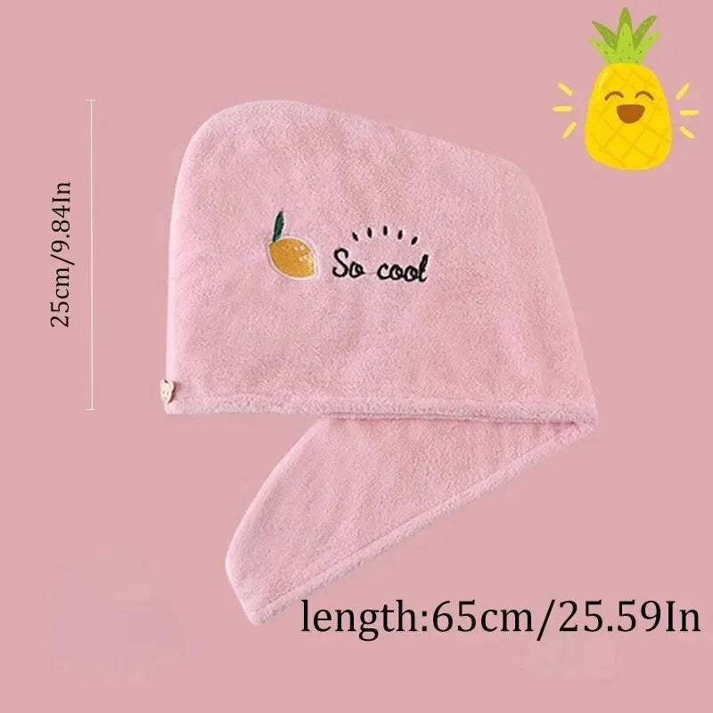1PC Quick-Dry Hair Towel – Super Absorbent Soft Wrap for Women & Girls