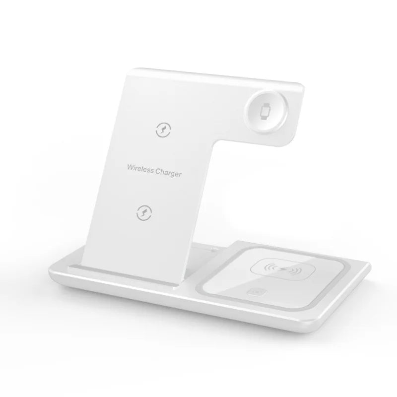 3-in-1 Fast Wireless Charging Station – 30W Foldable Charger for iPhone, Apple Watch & AirPods! - UltraChic
