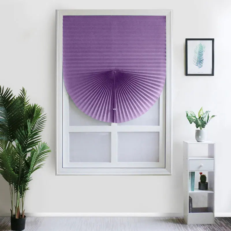 1PC Self-Adhesive Pleated Blinds – Half Blackout Window Shades for Bathroom, Bedroom & Balcony