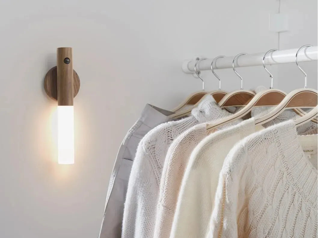 LED Night Light Magnetic Wall Lamp – Smart, Portable Lighting for Bedroom, Kitchen, Cabinet, and Staircase