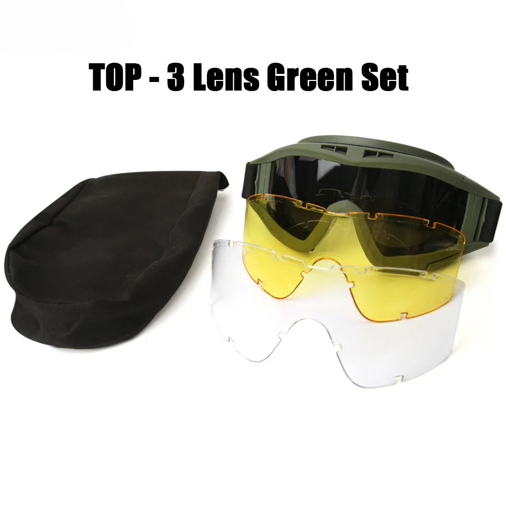 Tactical Goggles - Military-Grade UV Protection and Adjustable Outdoor Eyewear - UltraChic