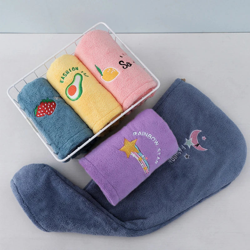 1PC Quick-Dry Hair Towel – Super Absorbent Soft Wrap for Women & Girls