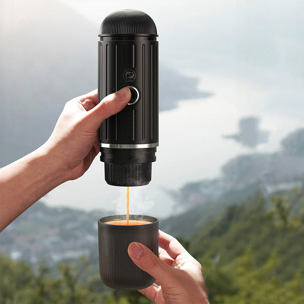 Compact Portable Espresso Maker with USB Charging - Perfect for Coffee Lovers On-the-Go, Compatible with Ground Coffee - UltraChic