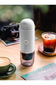 Compact Portable Espresso Maker with USB Charging - Perfect for Coffee Lovers On-the-Go, Compatible with Ground Coffee - UltraChic