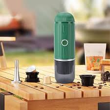 Compact Portable Espresso Maker with USB Charging - Perfect for Coffee Lovers On-the-Go, Compatible with Ground Coffee - UltraChic