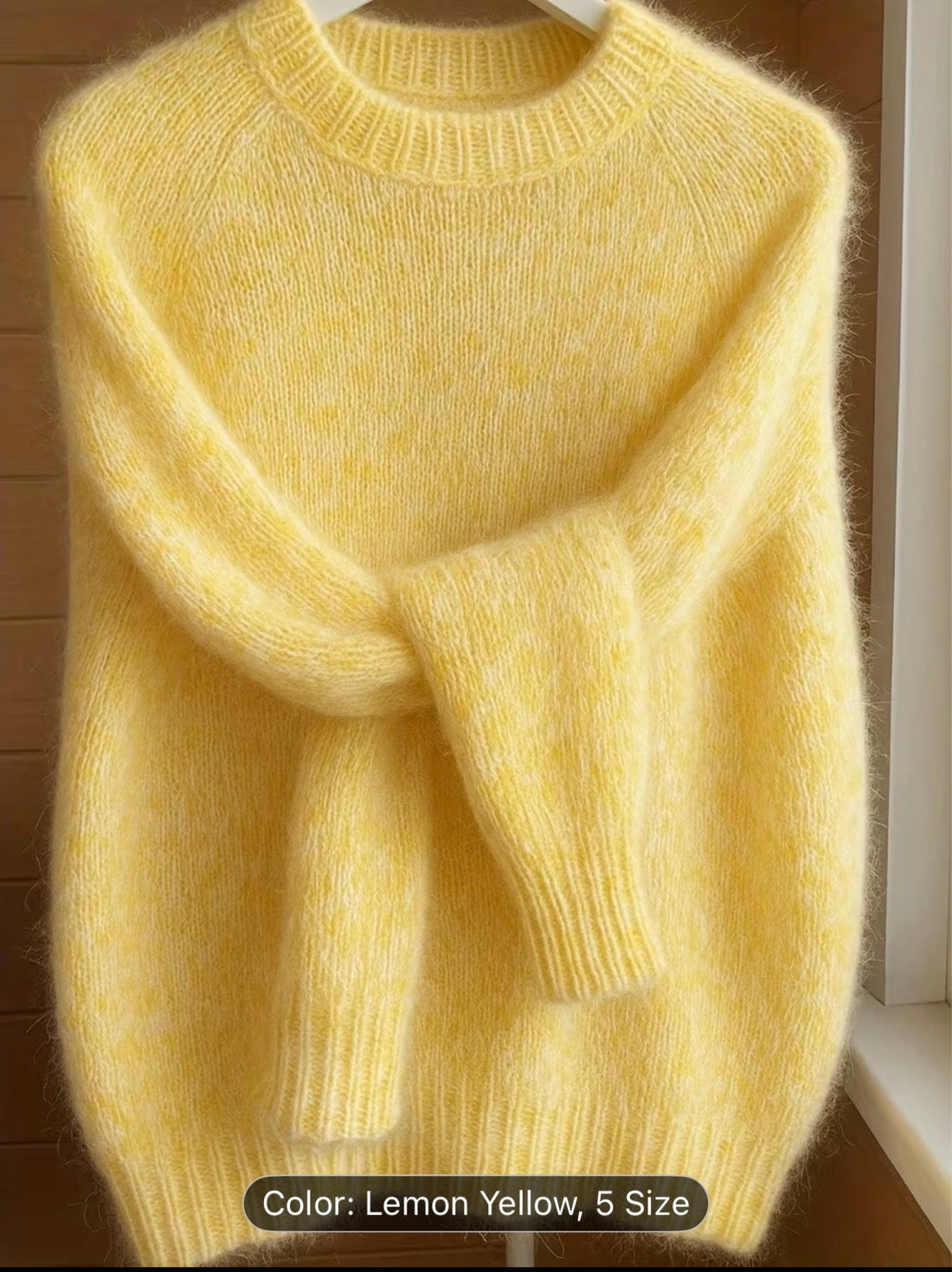 Soft Mohair Blend Sweater for Women – Cozy French-Inspired Style for Fall & Winter