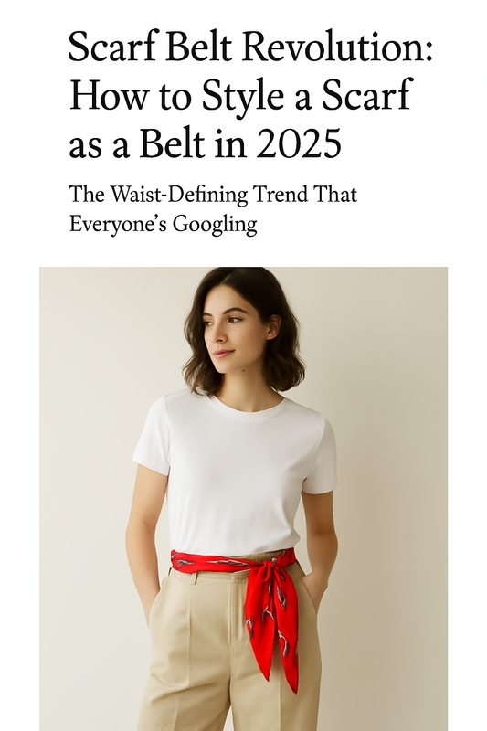 🧵 Scarf Belt Revolution: How to Style a Scarf as a Belt in 2025