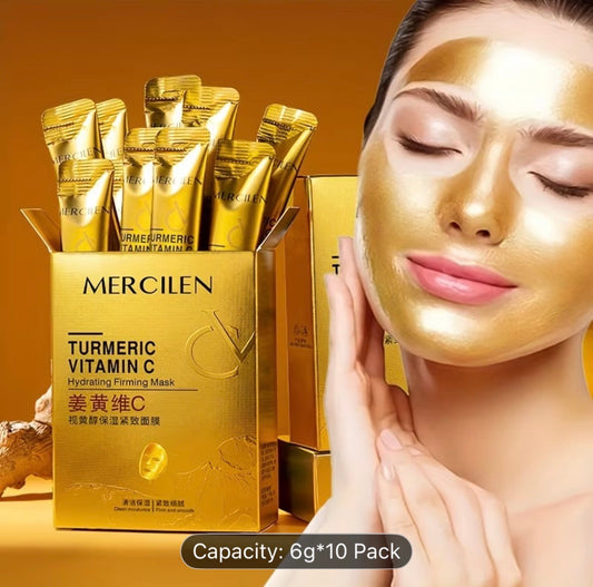 Turmeric Vitamin C Retinol Face Mask – Deep Moisturizing, Firming & Brightening for All Skin Types