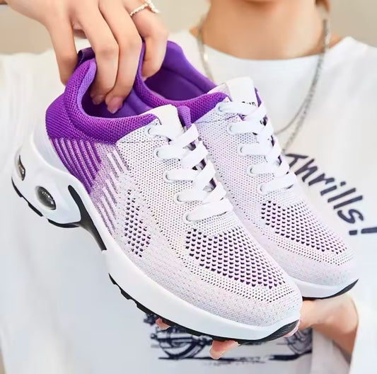 Lightweight Breathable Women’s Running Shoes – Air Cushion Mesh Sneakers for Summer Training & Outdoor Sports