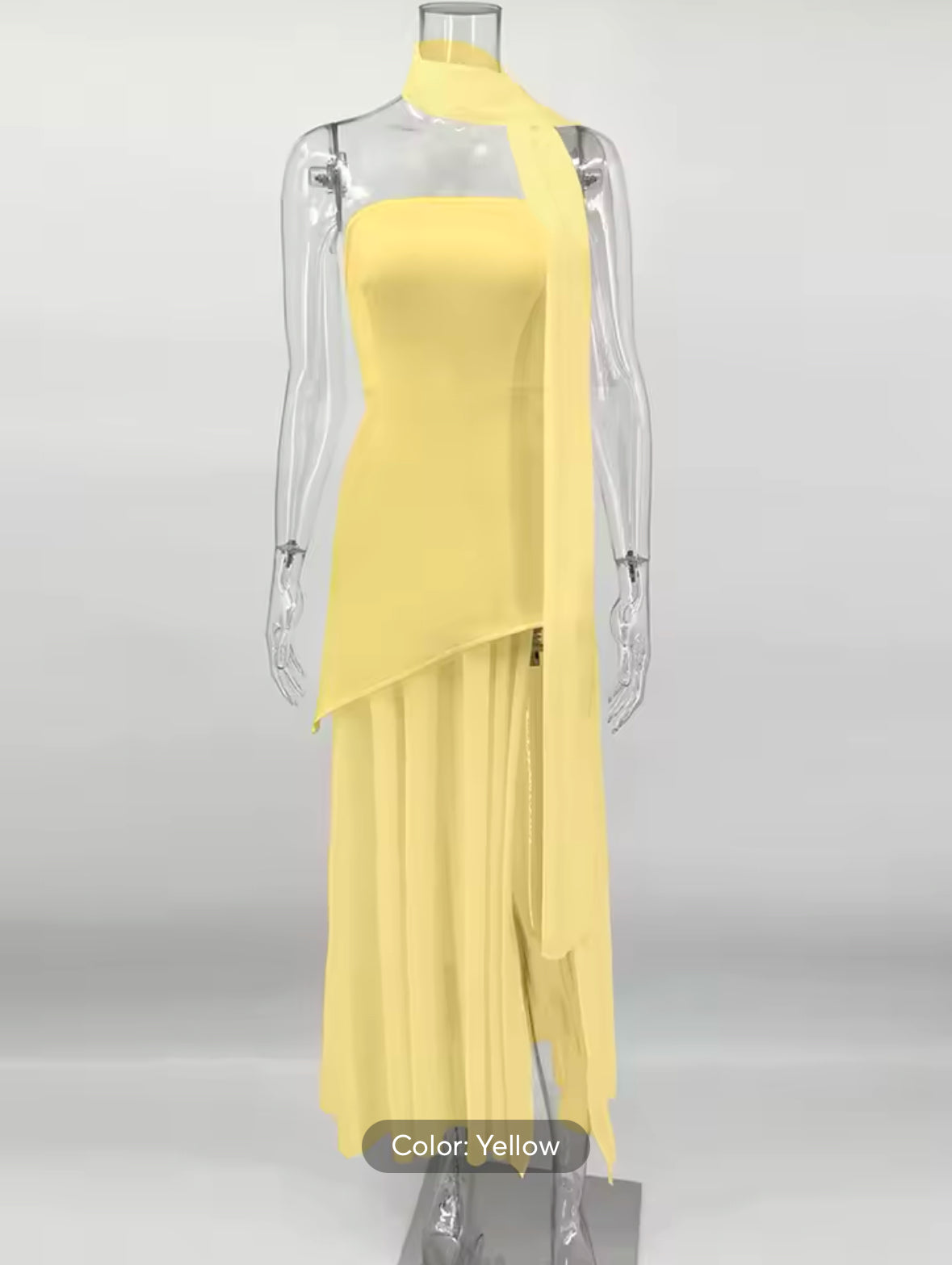 Elegant Strapless Mesh Beach Dress for Women – TARUXY 2025 Spring Sleeveless Long Dress with Ribbon for Vacation & Special Occasions