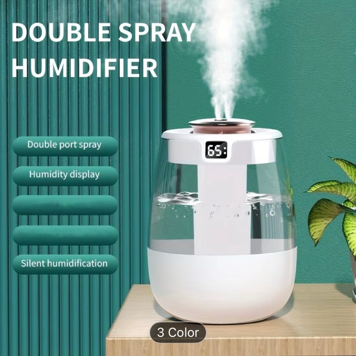 LEVOIT Top Fill Humidifier 2.5L – Quiet Cool Mist for Large Rooms, Baby Nursery, Home & Plants