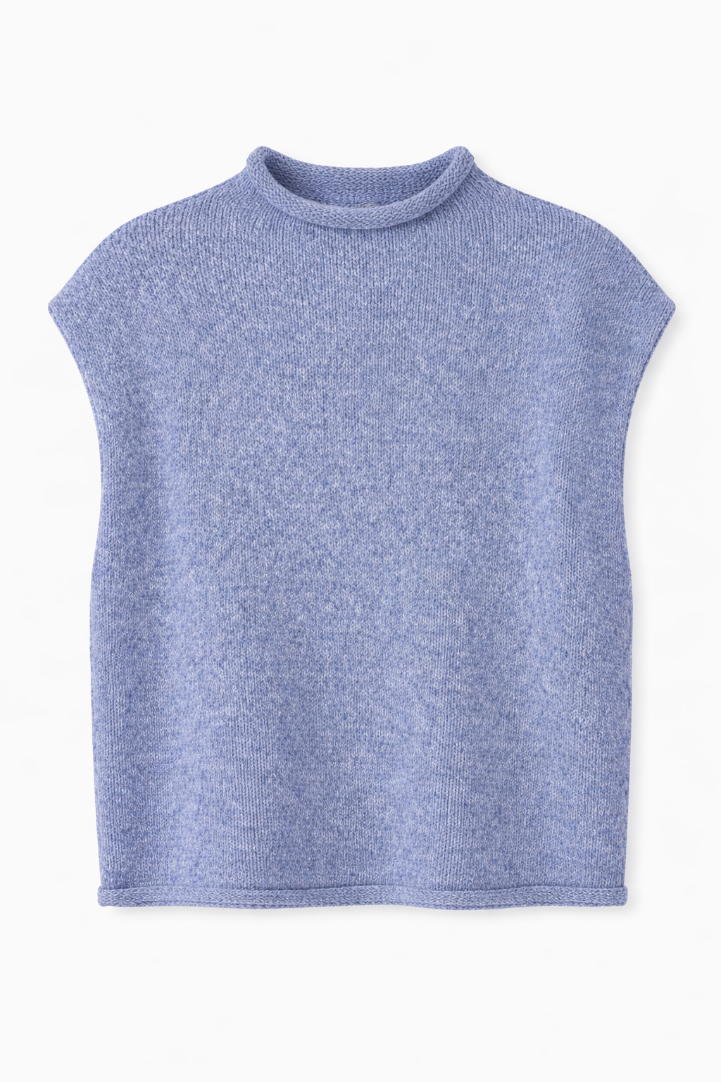 Women’s Sleeveless Turtleneck Floral Knit Vest – Versatile Fall & Winter Layering Top