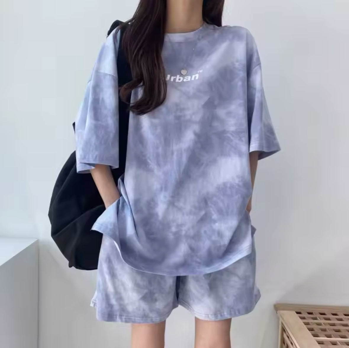 Soft Summer Tie Dye T-Shirt & Shorts Set for Women – Casual Loose Fit with Pockets for Ultimate Comfort & Style