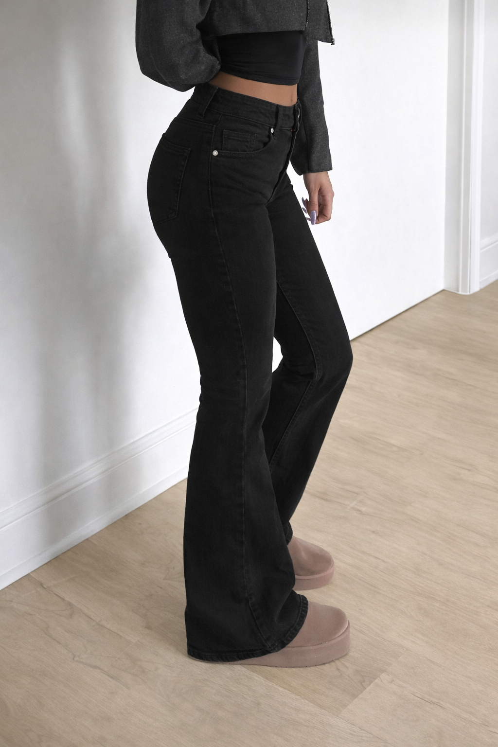 Low Rise Y2K Flare Jeans – Cotton Retro Street Style - UltraChic