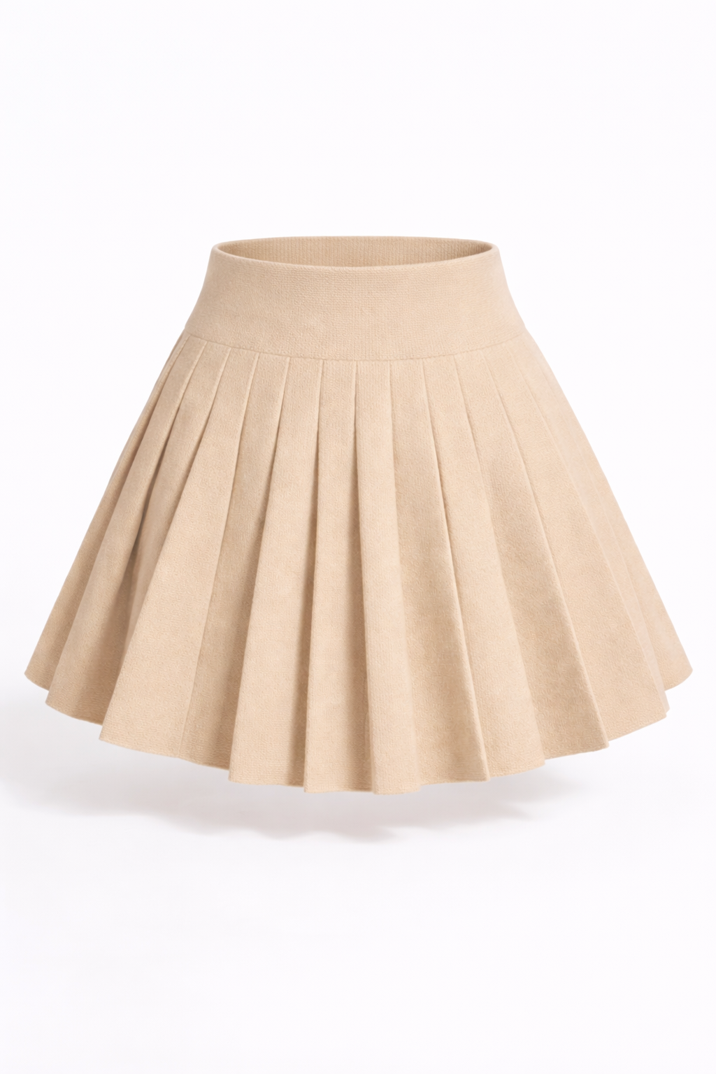 Women’s Pleated Sweater Skirt – Cozy Fall/Winter Casual Essential - UltraChic