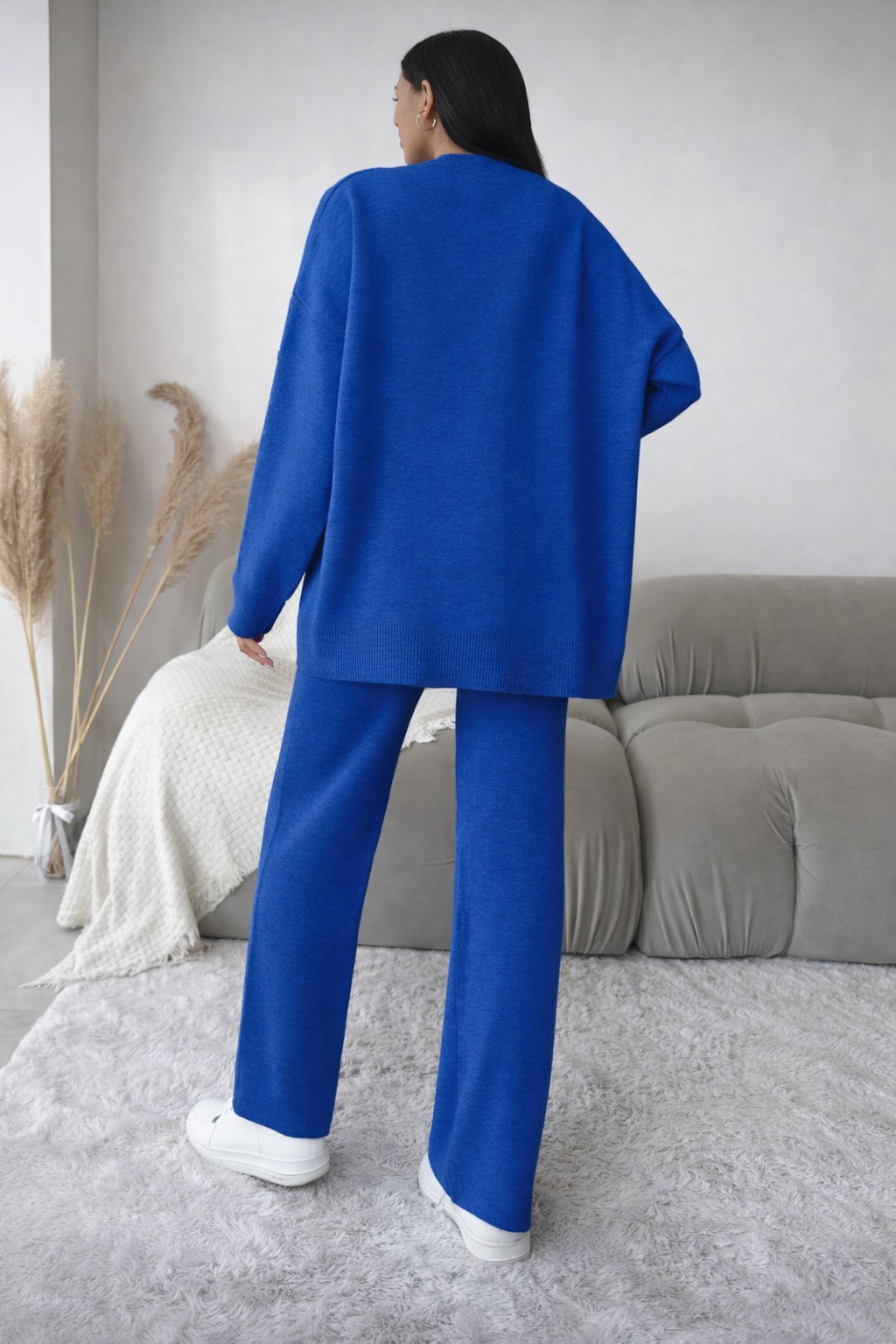 Women’s Button Front Knit Two-Piece Set – Cozy Winter Minimal Outfit - UltraChic