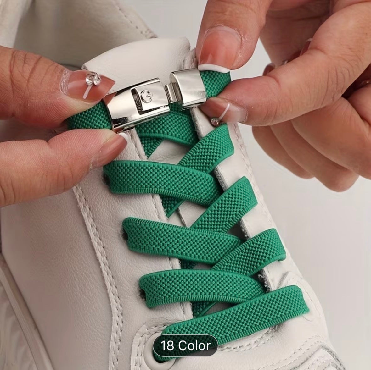 No-Tie Elastic Shoelaces with Buckles – Quick Lock Laces for Sneakers, Sports & Kids Shoes - UltraChic