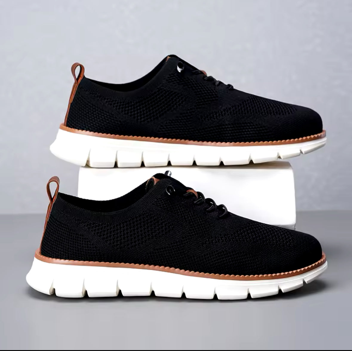 Men’s Casual Sports Shoes – Anti-Slip, Wear-Resistant, Breathable with Cushioning & Trendy Color Blocking Design for All-Day Comfort