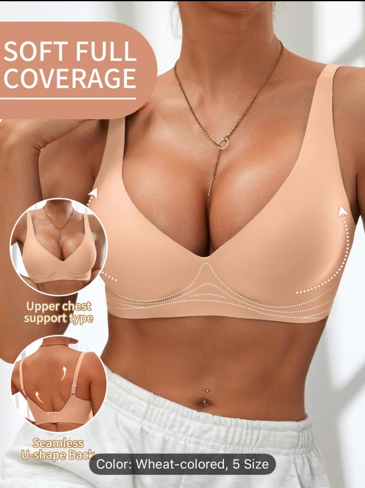 Sexy Jelly Push-Up Bra – High-Quality Comfortable Wireless Bra for Everyday Wear (Single Pack) - UltraChic