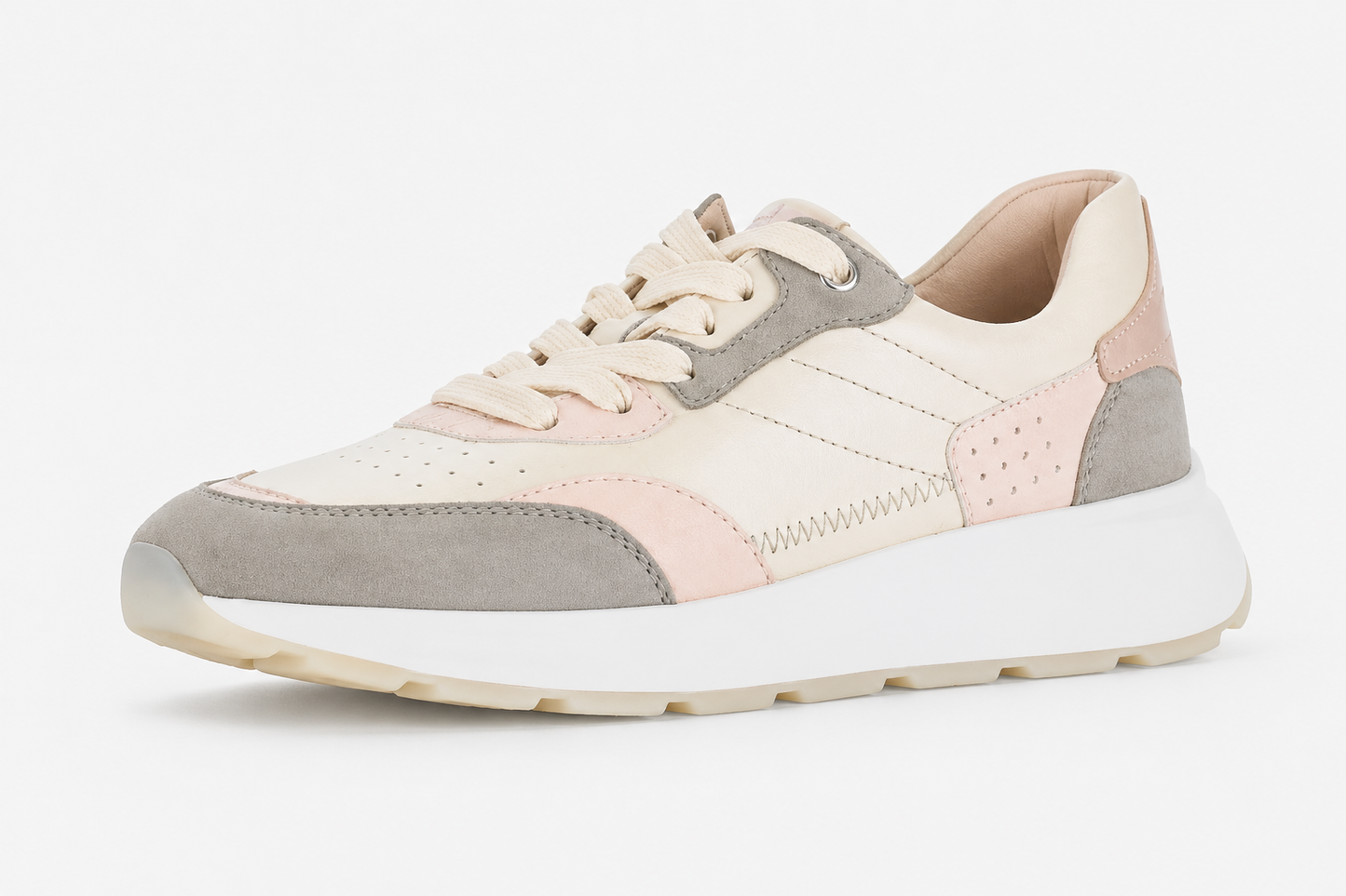 Women Breathable Lightweight Contrast Panel Sneakers Effortless Clean Elegant Style Spring Summer - UltraChic