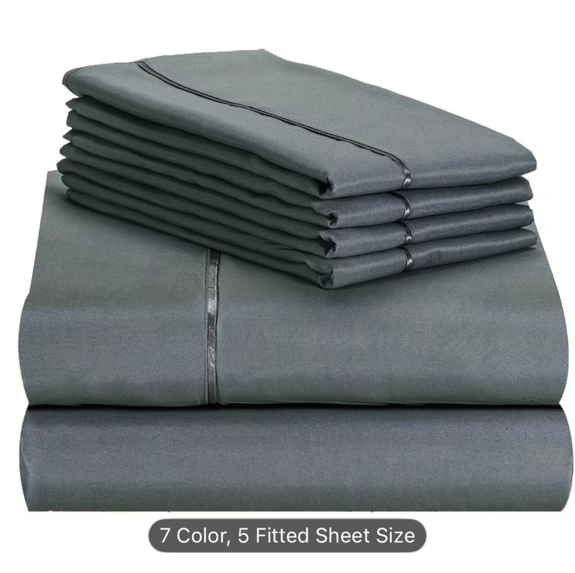 Queen Size 4-Piece Sheet Set – Breathable Cooling Bed Sheets, Hotel Quality Ultra-Soft Wrinkle-Free Bedding