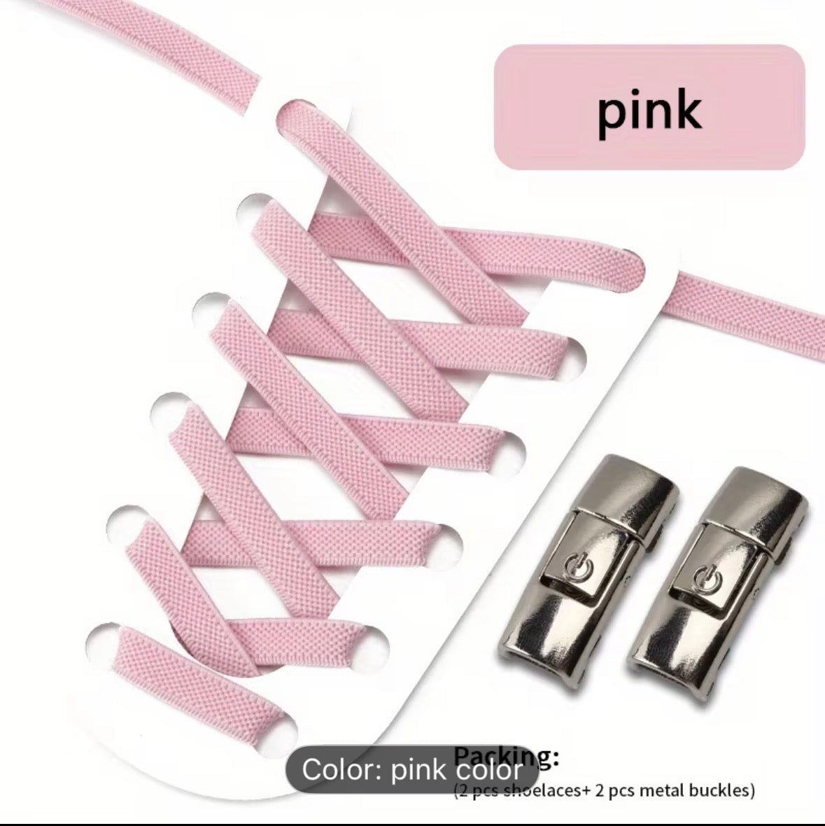 No-Tie Elastic Shoelaces with Buckles – Quick Lock Laces for Sneakers, Sports & Kids Shoes - UltraChic