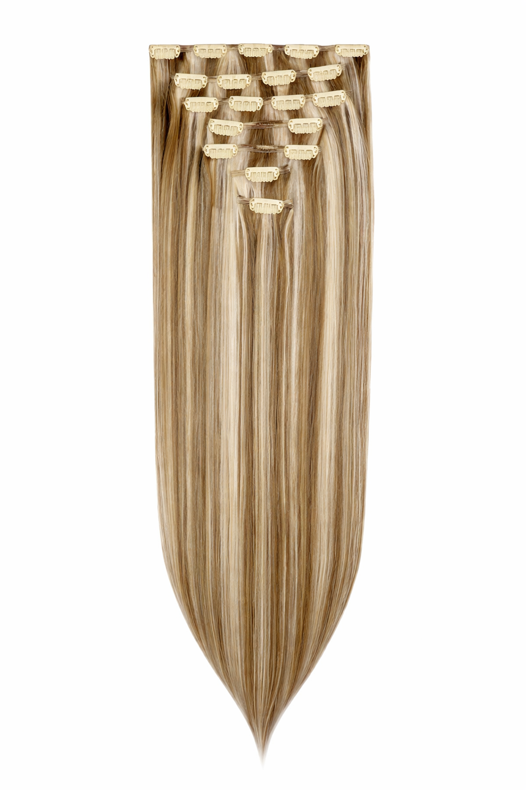 Clip In Human Hair Extensions 7PCS Remy – Double Weft Invisible Natural Hair Extensions for Women