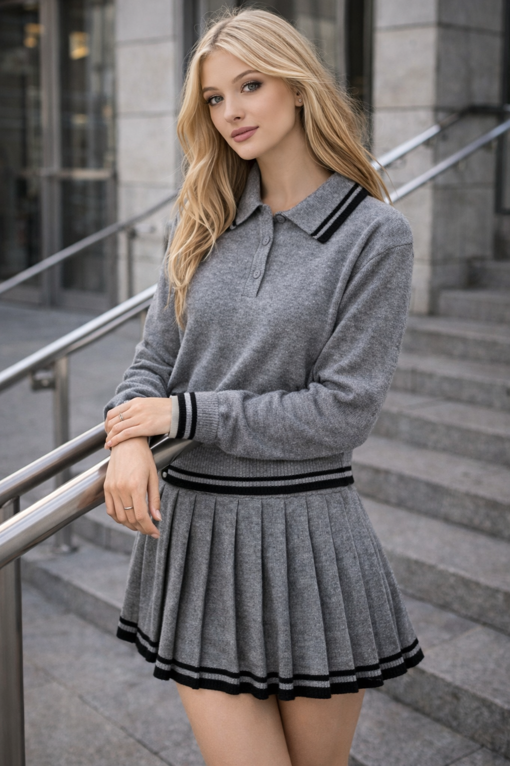 Women’s Pleated Wool Mini Skirt – Vintage Autumn Essential - UltraChic