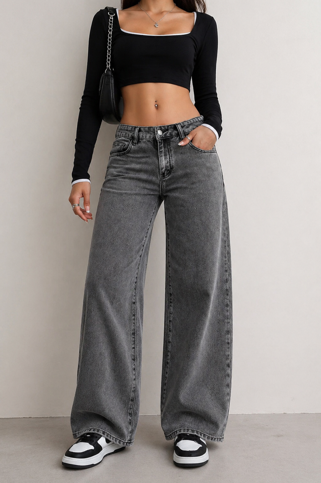 Wide Leg Jeans Relaxed Fit Effortless Chic Look All Season Women