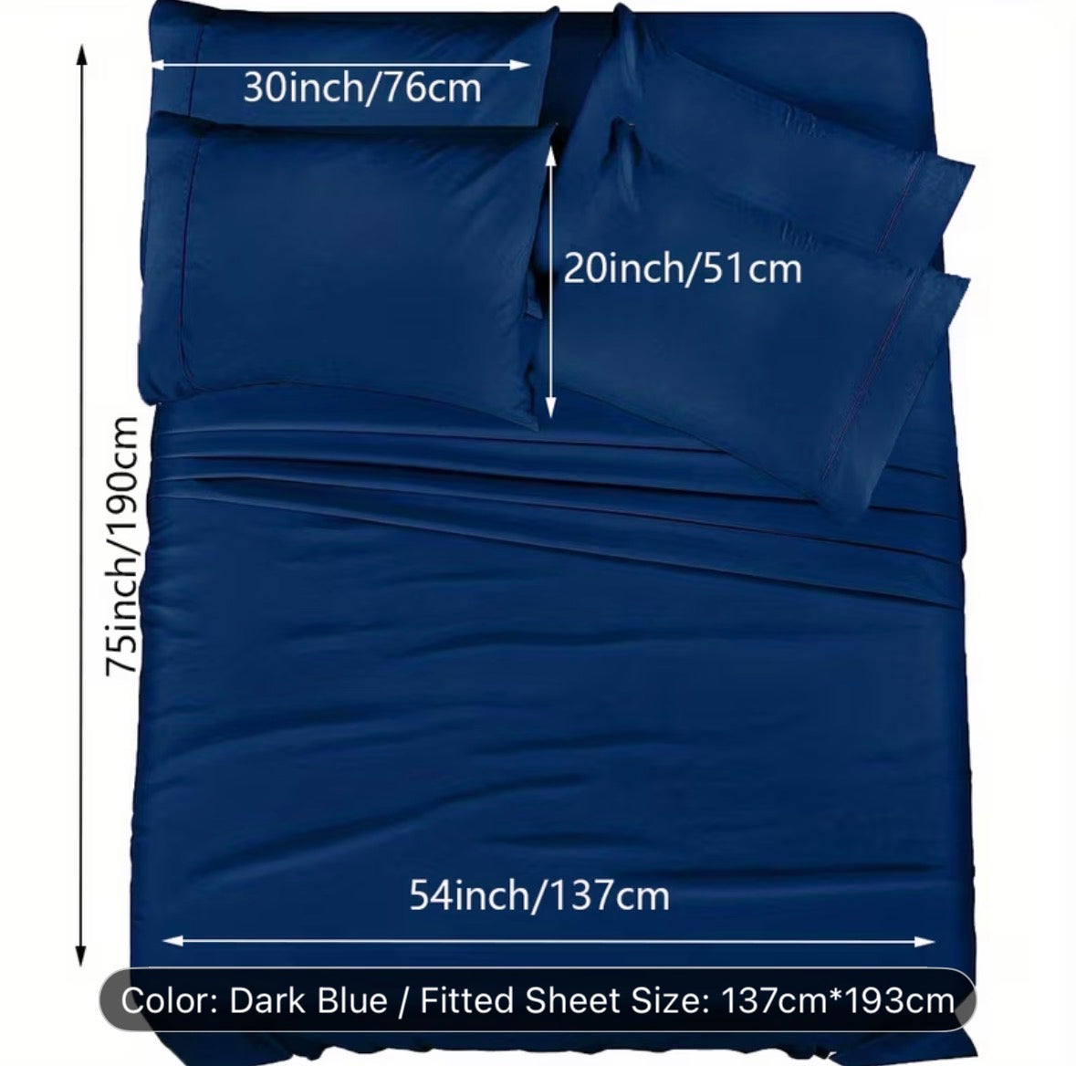 Queen Size 4-Piece Sheet Set – Breathable Cooling Bed Sheets, Hotel Quality Ultra-Soft Wrinkle-Free Bedding