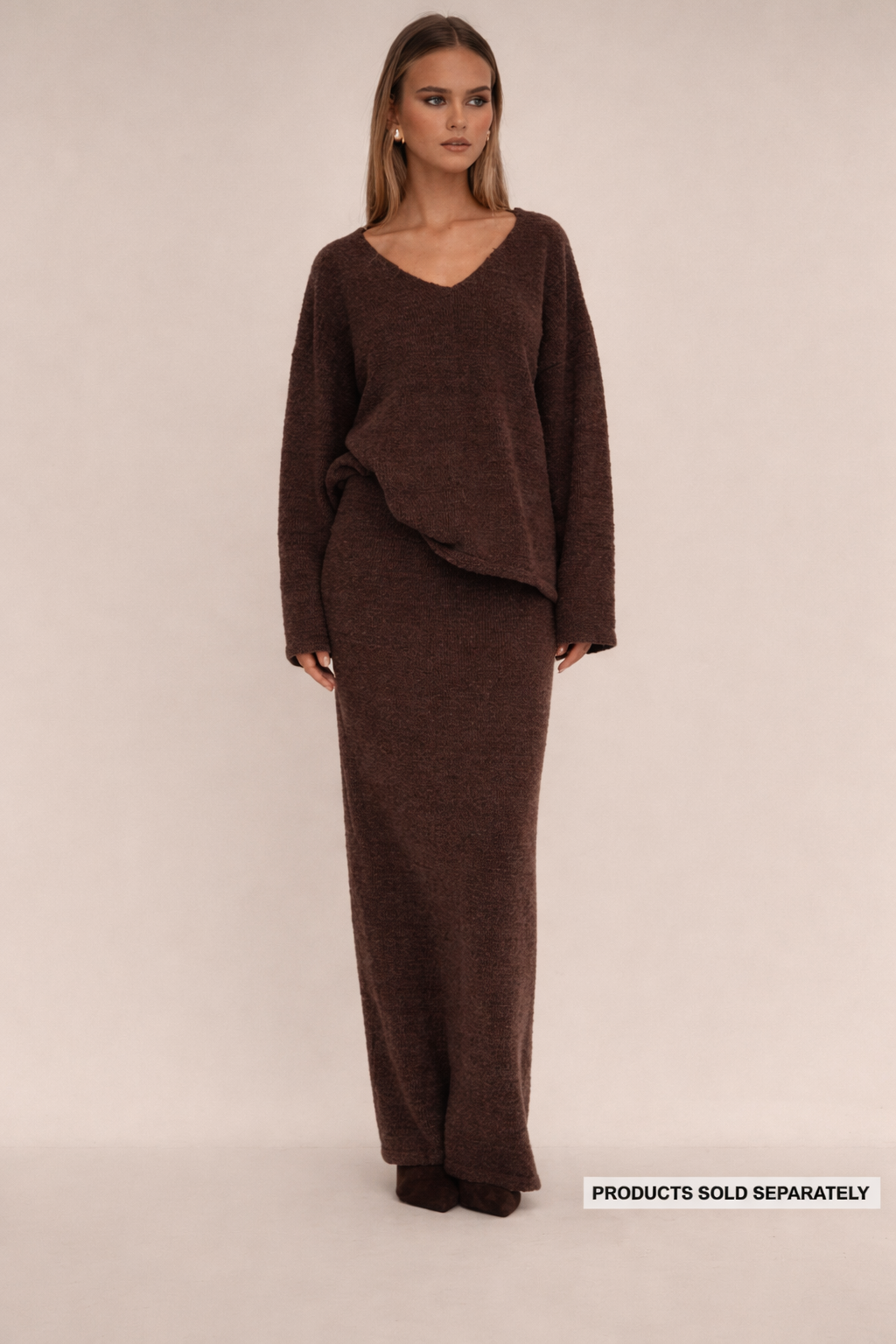 Women’s Soft Low Waist Maxi Knit Skirt – Chic Y2K Casual All-Season Essential - UltraChic