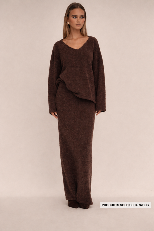 Women’s Soft Low Waist Maxi Knit Skirt – Chic Y2K Casual All-Season Essential