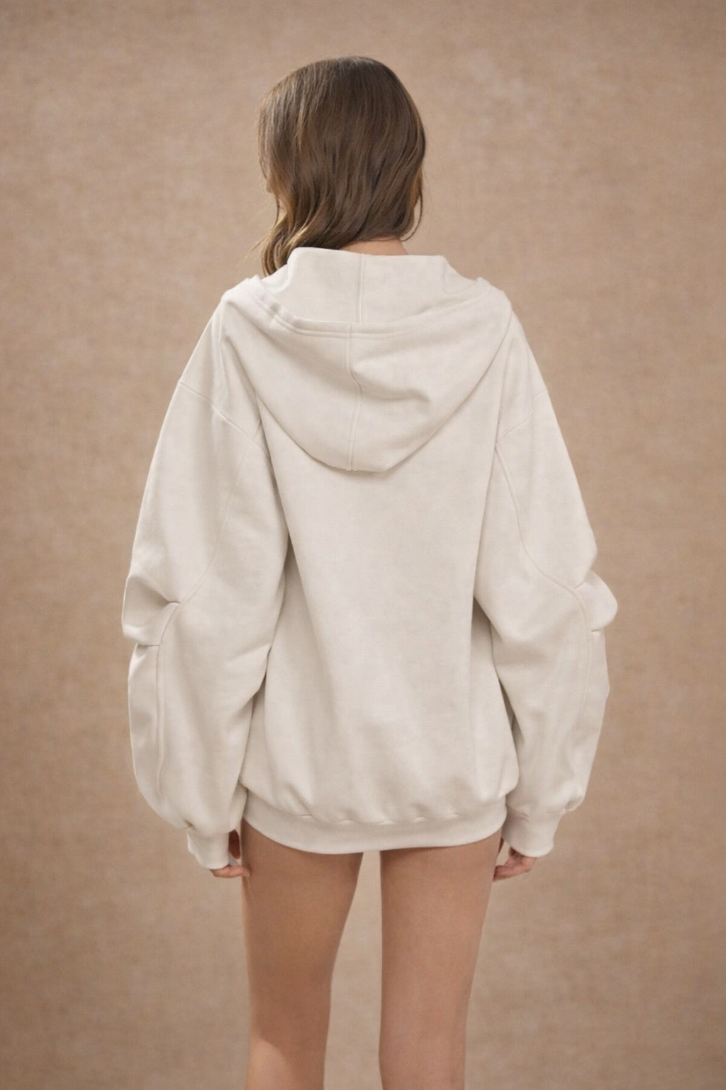 Women’s Oversized Fleece Zip-Up Hoodie – Lightweight Summer Festival Casual Jacket