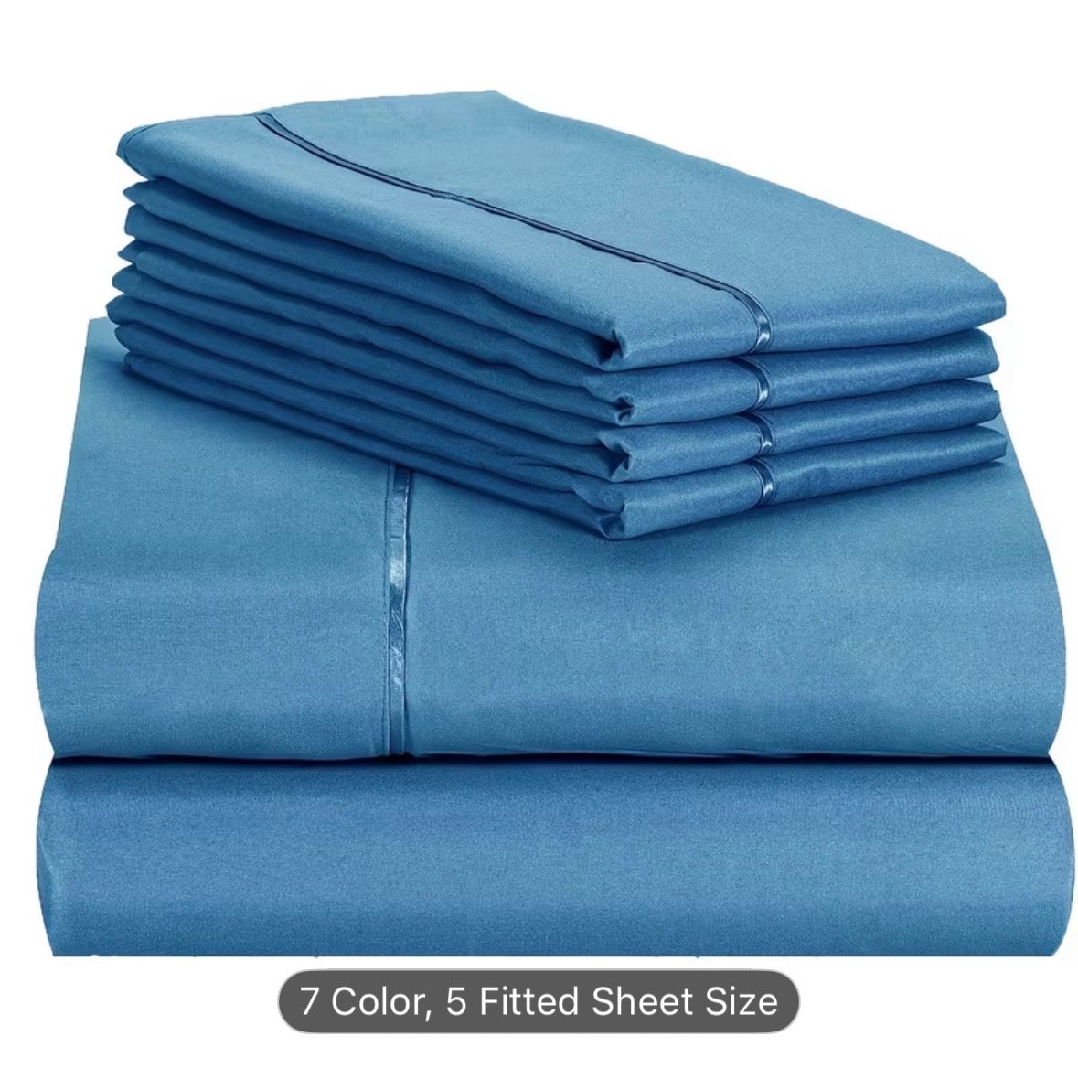 Queen Size 4-Piece Sheet Set – Breathable Cooling Bed Sheets, Hotel Quality Ultra-Soft Wrinkle-Free Bedding
