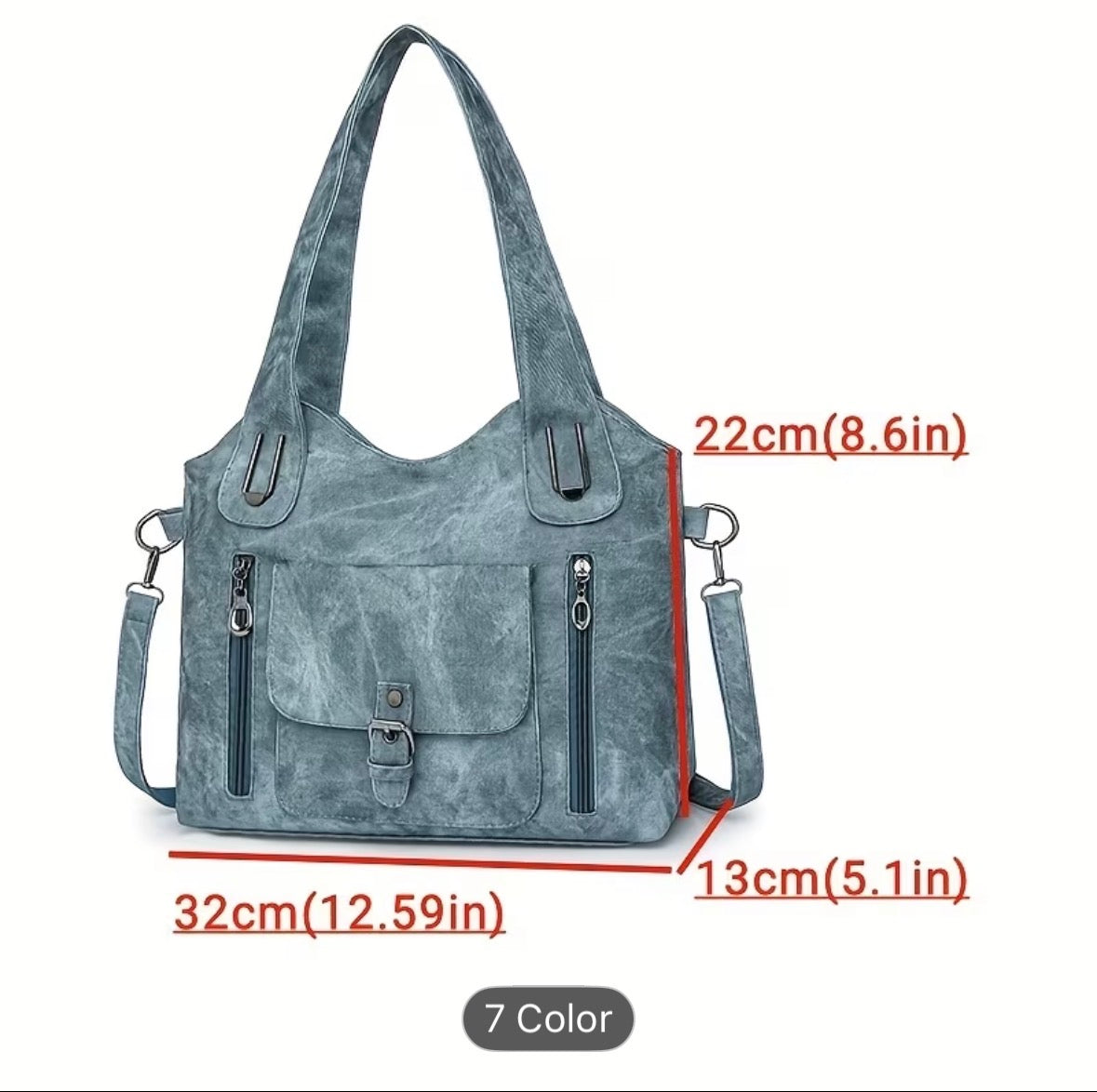 Women’s Soft Tote Shoulder Bag – Detachable Strap, Daily & Work Bag, Stylish Everyday Carry Handbag - UltraChic