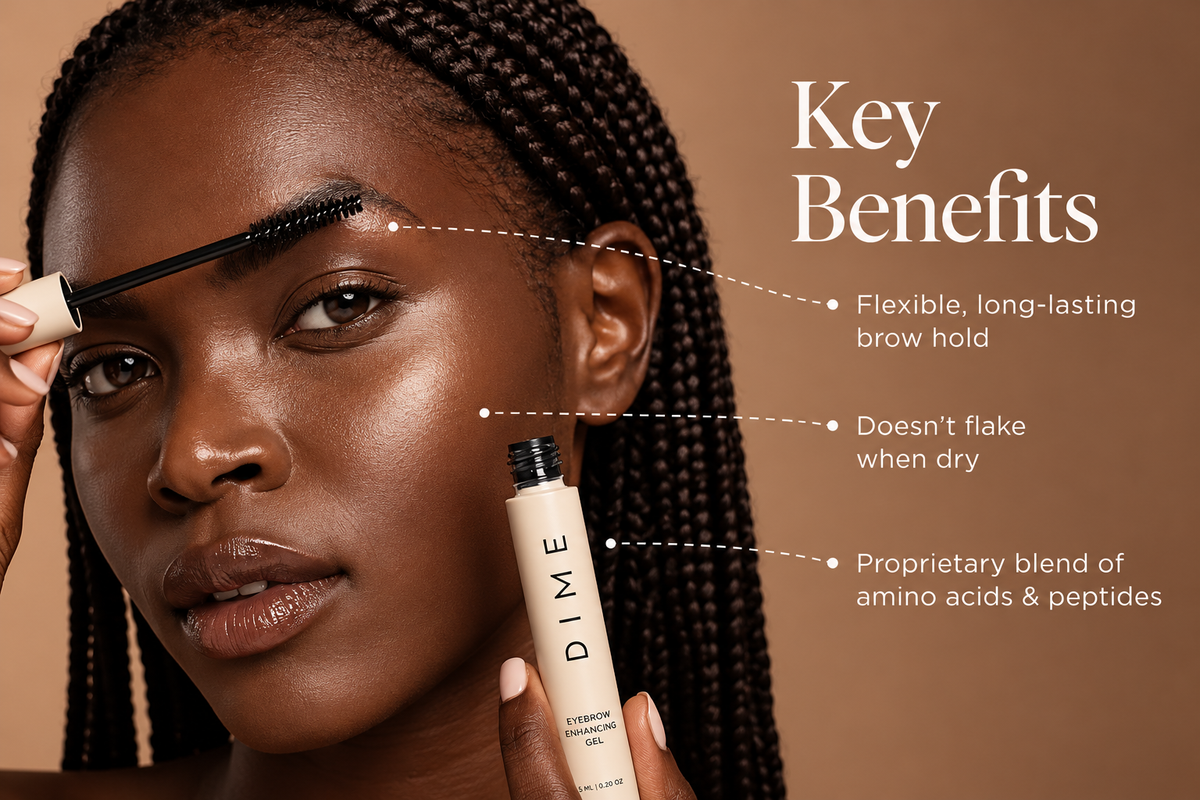 DIME Beauty Eyebrow Enhancing Gel – Brow Styling & Conditioning Gel, 6 mL