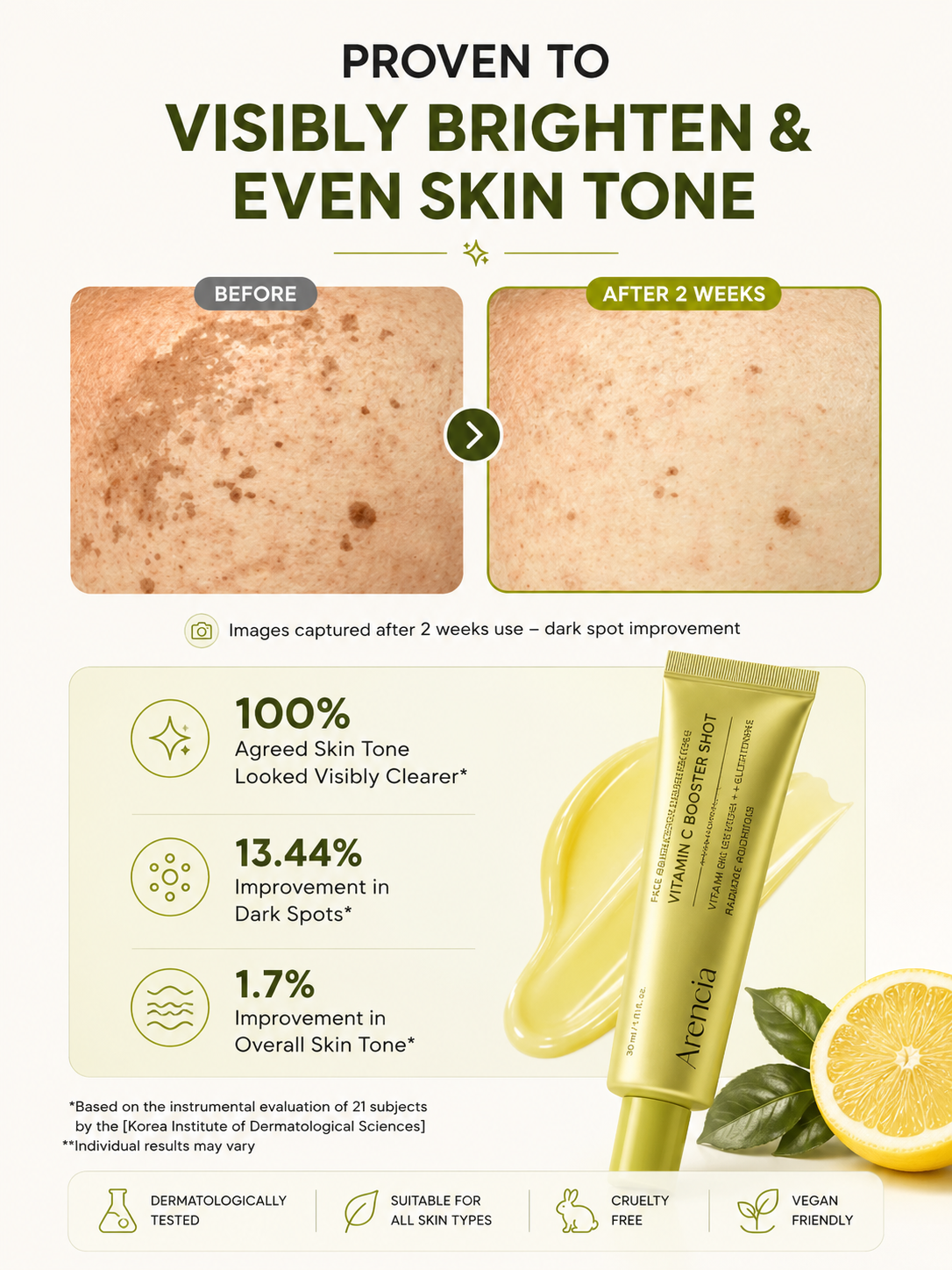 Arencia Vitamin C Booster Shot Brightening Cream