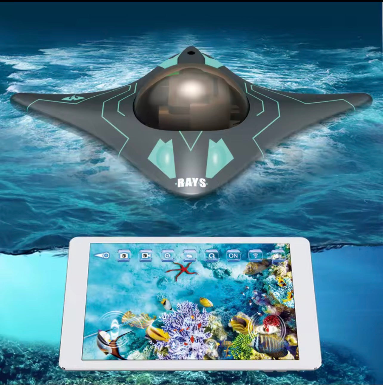 Wireless RC Boat with HD Underwater Camera – Waterproof Remote Control Fishing & Exploration Toy for Summer Outdoor Use - UltraChic