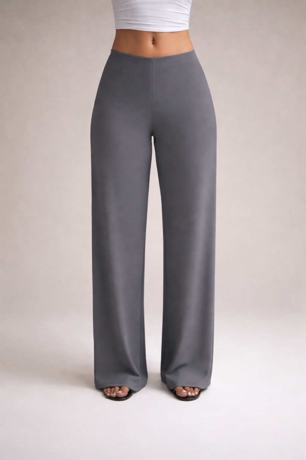 Women’s High-Waist Straight-Leg Trousers – Elegant Fall/Winter Essential