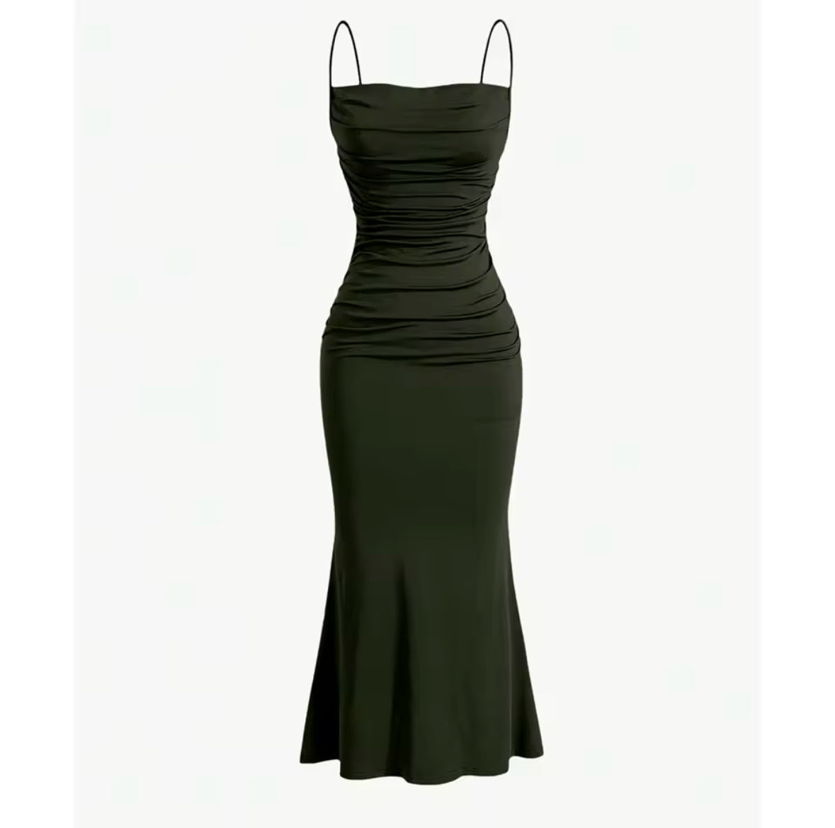 Mia Muse Mermaid Hem Maxi Dress for Women – Elegant Spaghetti Strap Party Dress, Perfect for All Seasons