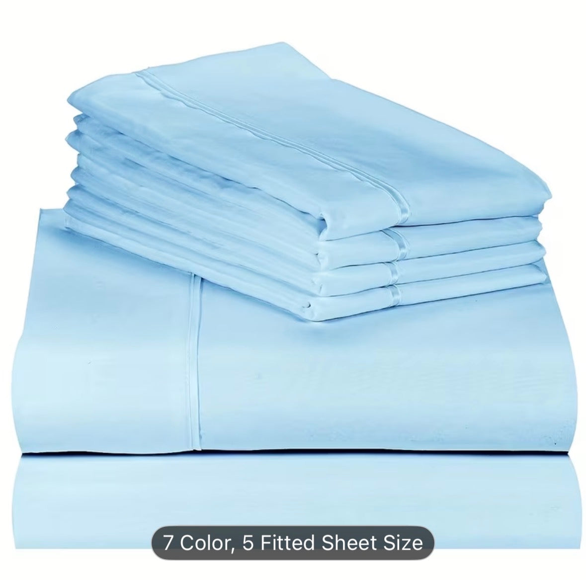 Queen Size 4-Piece Sheet Set – Breathable Cooling Bed Sheets, Hotel Quality Ultra-Soft Wrinkle-Free Bedding
