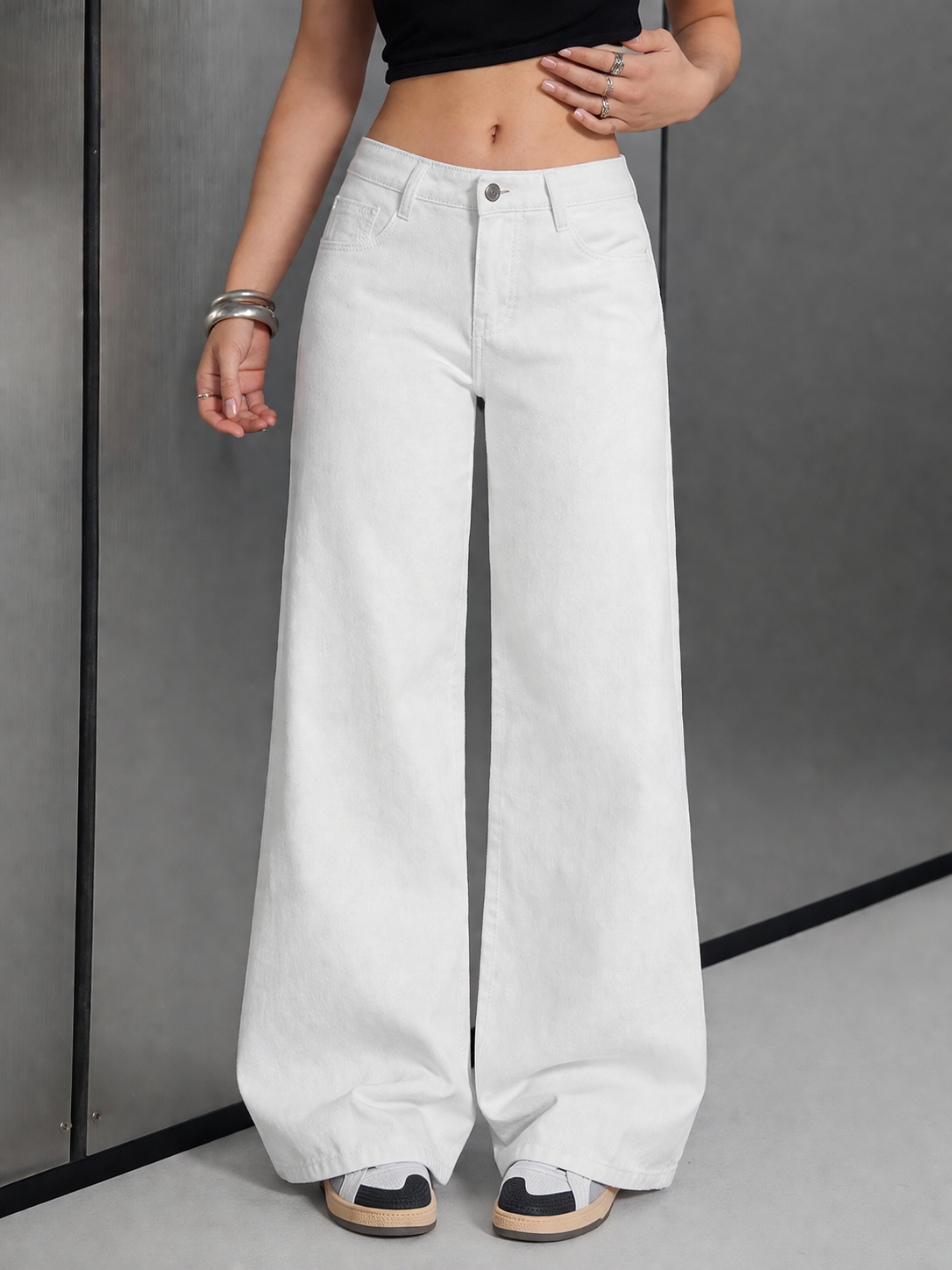 Wide Leg Jeans Relaxed Fit Effortless Chic Look All Season Women
