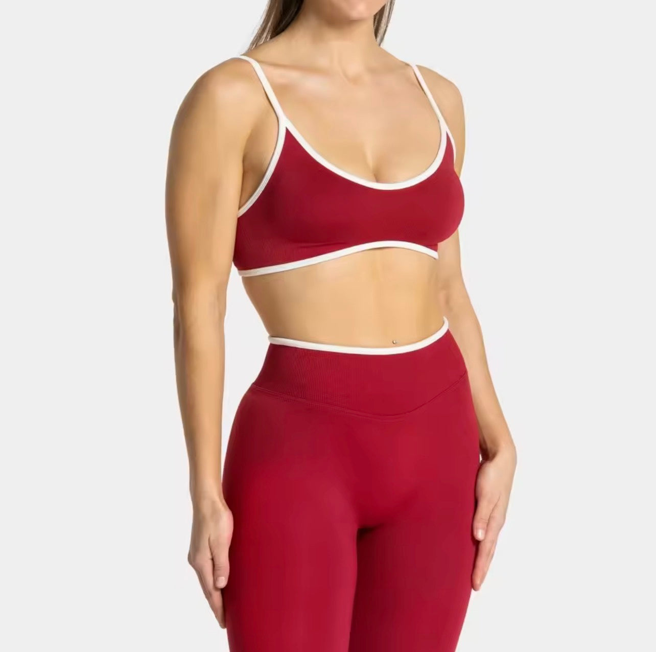 Women’s Backless Sports Bra – Breathable Summer Yoga Fitness Top with Chest Support Activewear