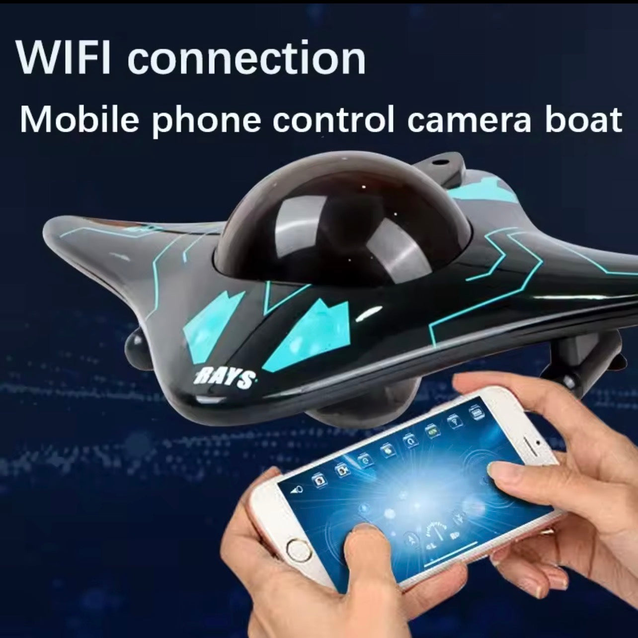 Wireless RC Boat with HD Underwater Camera – Waterproof Remote Control Fishing & Exploration Toy for Summer Outdoor Use - UltraChic
